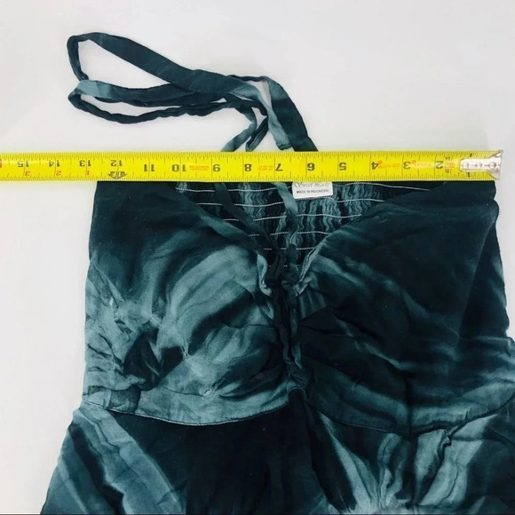 Tie dye asymmetrical cotton tube top  halter dress - Picture 2 of 7